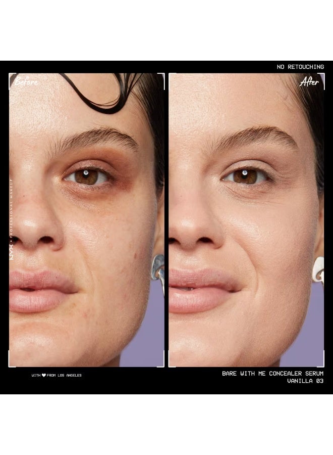 NYX PROFESSIONAL MAKEUP Bare With Me Hydrating Face & Body Concealer Serum,  03 - Vanilla - Image 2